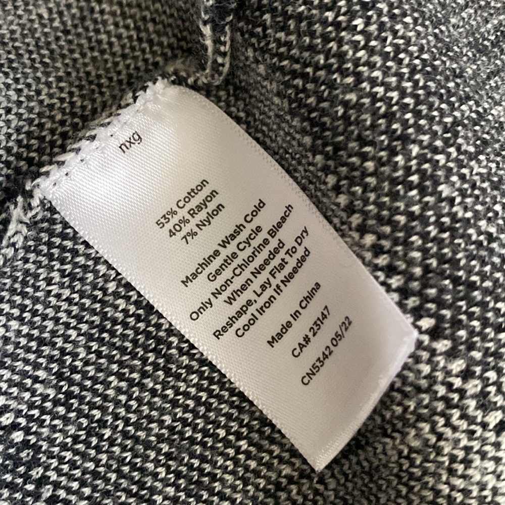 Talbots Checked Open Front Cardigan - Picture 6 of 8